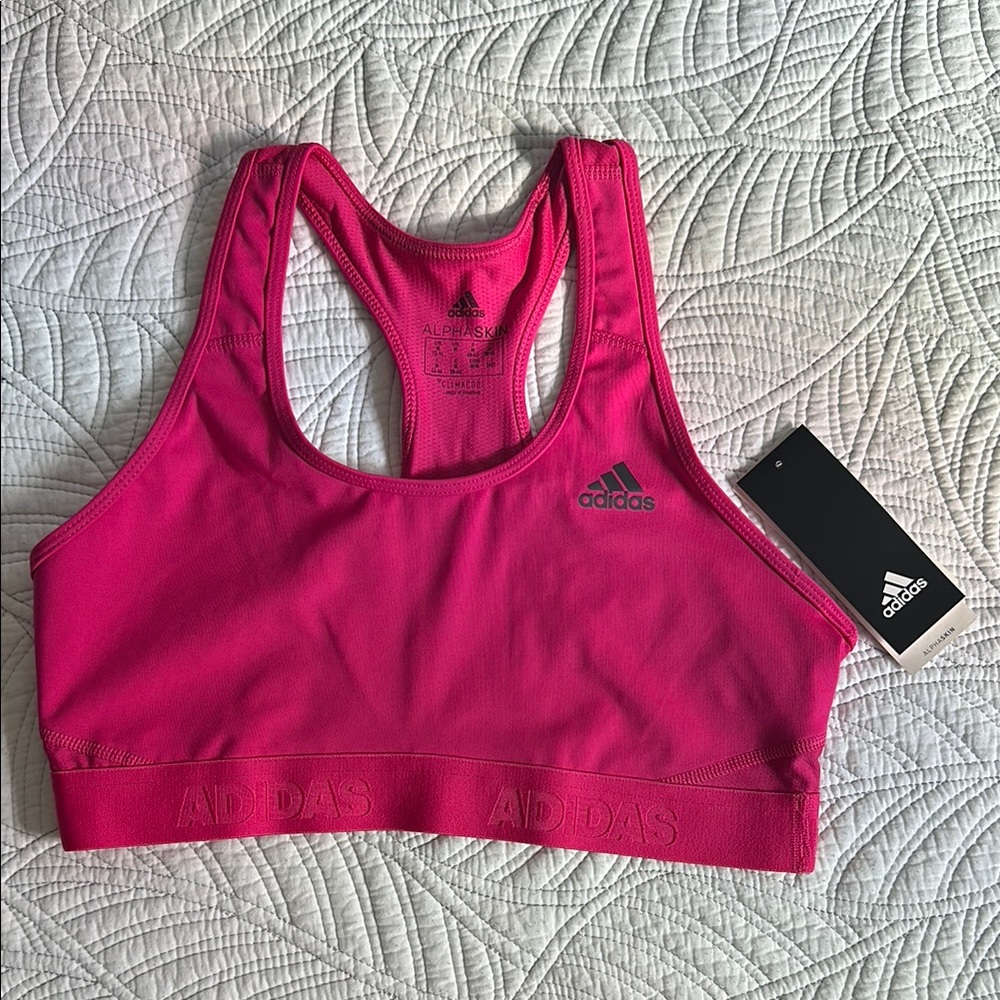Adidas Hot Pink Sports Bra